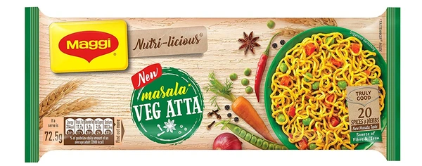 Maggi Nutri-Licious Masala Veg Atta Noodles - 290gm